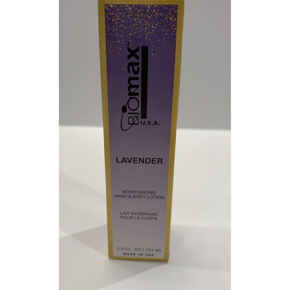 Biomax Moisturizering Hand And Body Lotion 3.5 FL OZ Lavender Vegan Cruelty Free